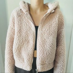Pink Crop Puffer